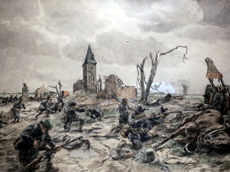 1852-Amedee Lynen - La rinascita di un villaggio - Museo di Ixelles